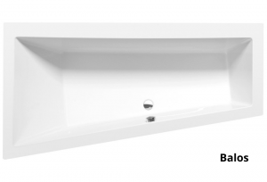 Sapho POLYSAN ANDRA matt aszimmetrikus kád