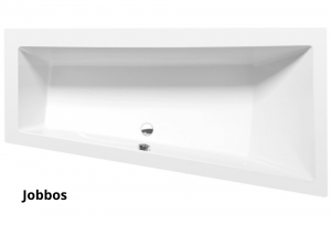 Sapho POLYSAN ANDRA aszimmetrikus kád 170x90 és további méretekben