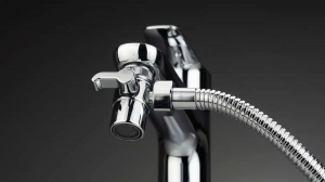 BIDETTA - Bidé készlet, 1 ponton rögzíthető, zuhanyváltóval - króm