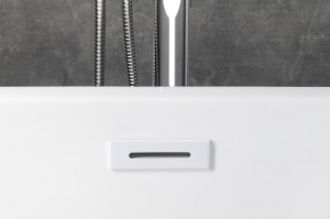 AQUALINE klik-klak kádlefolyó, nagy dugóval, 6/4, fehér (TF9005W)