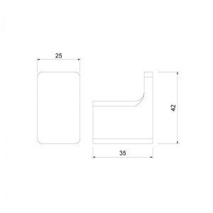 AREZZO design MONO fogas, króm AR-120011C
