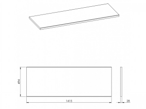 AREZZO DESIGN 140(90+50)X49,4X2,8 CM MOSDÓPULT, MF. FEHÉR SZÍNBEN AR-167037, AR-167043