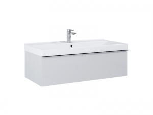 AREZZO DESIGN MONTEREY 80CM-ES ALSÓSZEKRÉNY 1 FIÓKKAL MATT SZÜRKE SZÍNBEN, SZIFONKIVÁGÁSSAL AR-167595