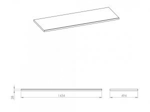 AREZZO DESIGN 140(70+70)X49,4X2,8 CM MOSDÓPULT, MF. FEHÉR SZÍNBEN AR-167691,  AR-167693