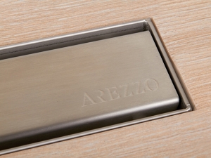 Arezzo 80 cm-es rozsdamentes acél zuhanyfolyóka Steel ráccsal