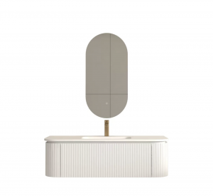 AREZZO design SIERRA 120 cm-es alsószekrény 1 fiók, 2 ajtó, matt fehér