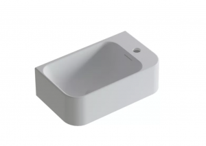 AREZZO design SORELLA 40 cm-es solid surface mosdó, fehér