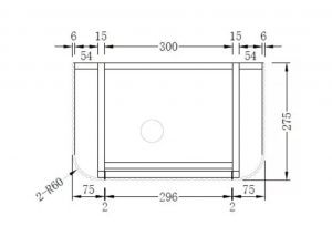 AREZZO design SORELLA 40 cm-es solid surface mosdó, fehér