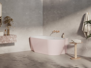 Ravak Freedom Corner II Tec Alabaster Pink/fehér kád