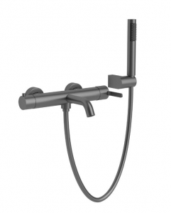 Wellis Altona kád/zuhany csaptelep szett metal grey