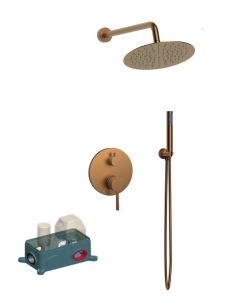 Wellis Altona zuhany szett rose gold