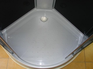 Aqualife Opal 508 C  80x80 cm-es fekete zuhanykabin hátfallal