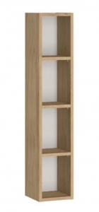 Cersanit Atrato fali nyitott polcos szekrény falsík alatti WC tartály bútorokhoz 20x100 cm, hickory tölgy