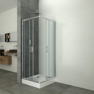 Sanotechnik Sarokbejárat króm 89-90x89-90x190cm (B1390C)