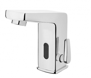 Deante SENSOR - Mosdó csaptelep, érintés nélküli, hőmérséklet állítással - 4xAA - króm