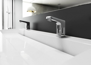 Deante SENSOR - Mosdó csaptelep, érintés nélküli, hőmérséklet állítással - 230/6V - króm