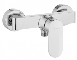 Deante ALPINIA - Zuhany csaptelep, fal, hőmérséklet korlátozással - króm