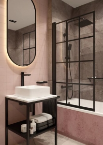 Deante Alpinia NERO magasított mosdó csaptelep