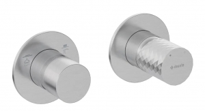 Deante SILIA HEXA - Zuhany csaptelep, zuhanyváltóval - vízszintes - szálcsiszolt acél