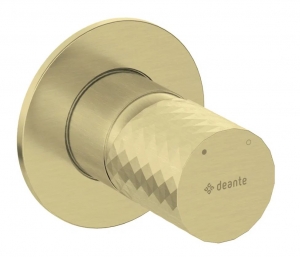 Deante SILIA HEXA - Zuhany csaptelep, Falsík alatti, zuhanyváltó nélkül - szálcsiszolt arany