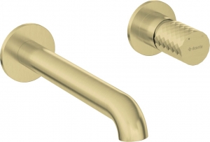 Deante Silia Hexa mosdó csaptelep, falsík alatti, szálcsiszolt arany, BHS R54L