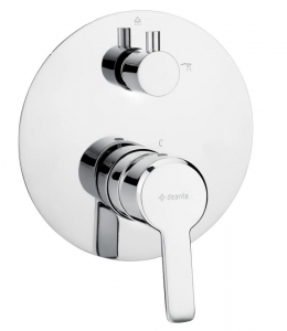 Deante ARNIKA - Zuhany csaptelep, Falsík alatti, zuhanyváltóval - króm