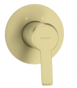 Deante ARNIKA - Zuhany csaptelep, Falsík alatti, zuhanyváltó nélkül - szálcsiszolt arany