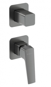 Deante BLUR - Zuhany csaptelep, Falsík alatti, zuhanyváltóval - titanium