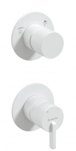 Deante SILIA - Zuhany csaptelep, Falsík alatti, zuhanyváltóval - fehér