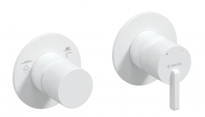 Deante SILIA - Zuhany csaptelep, zuhanyváltóval - vízszintes - fehér