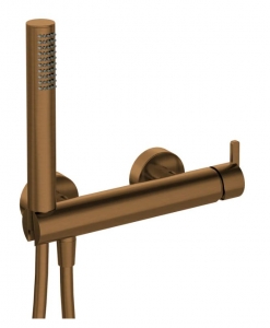 Deante SILIA - Zuhany csaptelep, zuhanyszettel - szálcsiszolt bronz