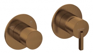 Deante SILIA - Zuhany csaptelep, zuhanyváltóval - vízszintes - szálcsiszolt bronz