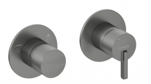 Deante SILIA - Zuhany csaptelep, zuhanyváltóval - vízszintes - titanium