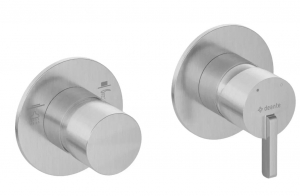 Deante SILIA - Zuhany csaptelep, zuhanyváltóval - vízszintes - szálcsiszolt acél