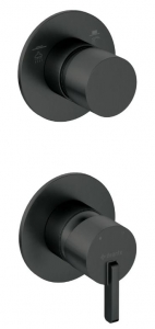 Deante SILIA - Zuhany csaptelep, Falsík alatti, zuhanyváltóval - nero