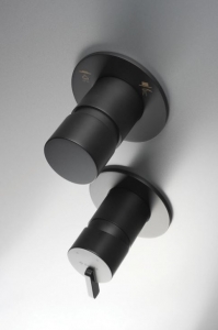 Deante SILIA - Zuhany csaptelep, Falsík alatti, zuhanyváltóval - nero