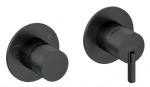 Deante SILIA - Zuhany csaptelep, zuhanyváltóval - vízszintes - nero