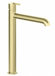 Deante SILIA - Mosdó csaptelep, magas - szálcsiszolt arany