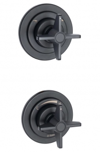 Deante TEMISTO - Zuhany csaptelep, Falsík alatti, zuhanyváltóval - nero