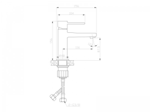 Invena GLAMOUR INVENA TREND mosdócsaptelep, álló, króm