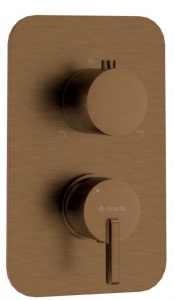 Deante SILIA - Külső alkatrész, keverő BOXokhoz - szálcsiszolt bronz