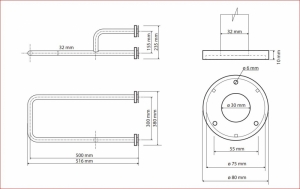 BEMETA HELP Kapaszkodó, jobbos, 235x380x516mm, fehér (301122114)