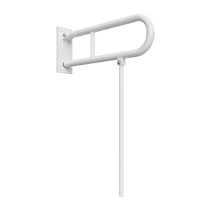 BEMETA HELP Felhajtható kapaszkodó, U-típus támasztékkal, takaróval, 750mm, fehér
