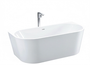 Inspiro Design Buscello New falhoz tolható szögletes kivitel, félszabadonálló kád, több méretben