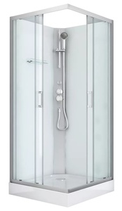 Sanotechnik DENVER hidromasszázs zuhanykabin, króm, termosztátos keverőcsappal (CL12)