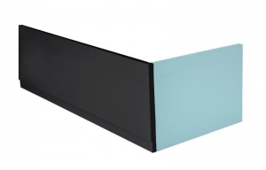 POLYSAN COUVERT előlap, balos, 180x52cm, matt fekete (72857.21)