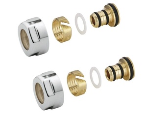 Sapho szorítógyűrű többrétegű csőhöz, 16 mm, szálcsiszolt inox (pár) (CP6520)