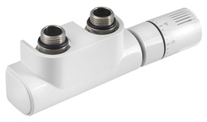 Aqualine TOP 50 csatlakozó készlet, középső bekötéshez, termosztáttal, bekötés: 50 mm, jobbos, fehér (CP9720S)