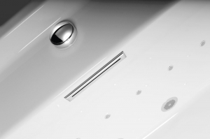 POLYSAN CUT kád le- és túlfolyó, klik-klak leeresztővel, króm (PC1089)