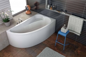 Calando előlapos aszimmetrikus sarokkád masszázsrendszerrel